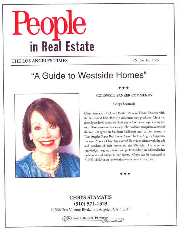 PEOPLE IN REAL ESTATE